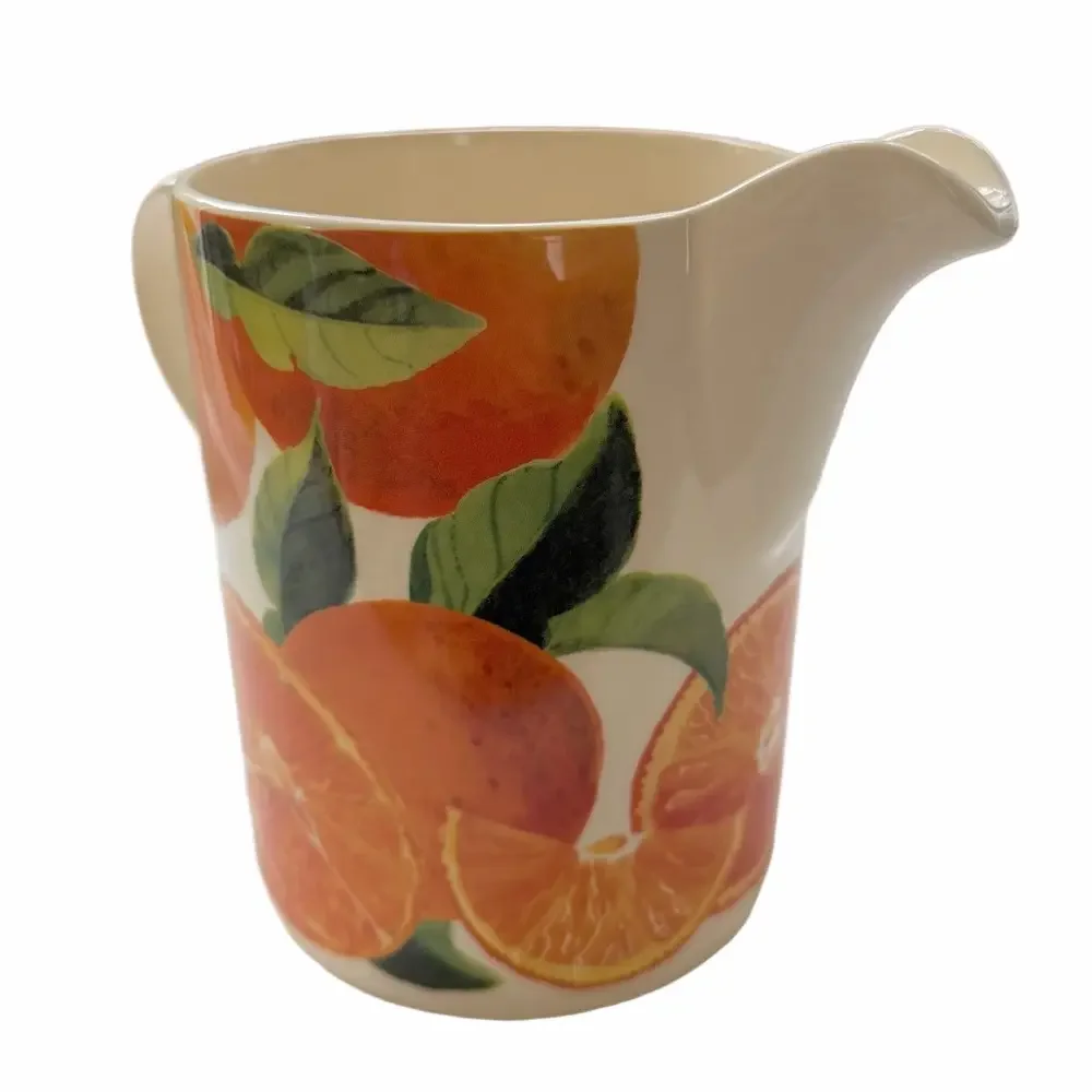 Emma Bridgewater Vegetable Garden Oranges Ceramic Large Straight Jug Pitcher